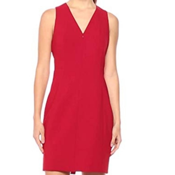 Elie Tahari red dress size 12 zipper detail NWT - Picture 2 of 8